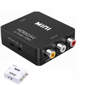 HDMI to AV 変換 コンポジット コンバーター 変換アダプター HDMIからアナログ 赤白黄 1080P ad-hc100