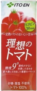 伊藤園 砂糖・食塩不使用　理想のトマト 200g 紙パック　1ケース(24本入)