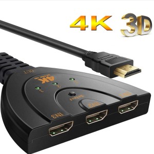 HDMI切替器 1080P/3D対応 ハイビジョンオーディオ 3入力1出力 HDDレコーダー、PC、PS3、Xbox、AppleTV ゲーム対応 TEC-HDMI-SEPAD　セレ