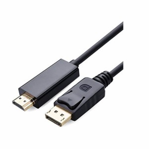 金メッキ DisplayPort to HDMIケーブル ディスプレイポートto HDMI アダプター DPケーブル フルハイビジョン1080p 1.8M TEC-DPTOHDMI18MD