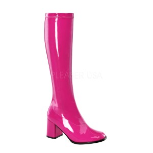 FUNTASMA(Pleaser) GOGO-300 ホットピンク ニーハイブーツ GOGOブーツ コスプレ用ブーツ イベント 衣装 キャンギャルブーツ ロングブーツ