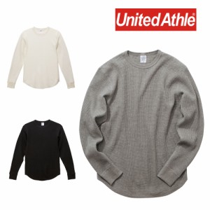 United Athle ユナイテッドアスレ 10.3オンス ヘヴィーウェイト ワッフル ロングスリーブ Tシャツ メンズ 長袖 ロンt 無地 396001 3960-0