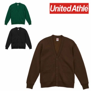 ユナイテッドアスレ United Athle 10.0オンス T/C ルーズフィット スウェット カーディガン 裏起毛 長袖 秋冬 キャンプ アウトドア おし