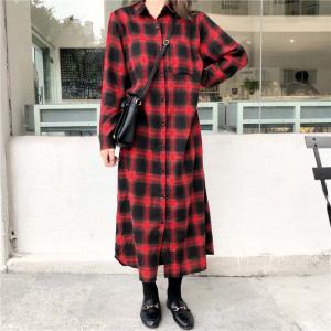 シャツワンピース チェック柄 ネルシャツ ロングシャツ コート 韓国 ファッション レディース シャツ 春夏 ゆったり 体型カバー 大きいの通販はau Pay マーケット Ayumina 商品ロットナンバー