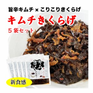 キムチきくらげ 5袋 ご飯のお供 きくらげ佃煮 キムチ 新食感 500g (100g×5袋)  おかず 送料無料