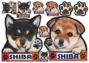 犬 ステッカー/柴犬6/犬/シール/ネーム入れ不可/愛犬/雑貨/グッズ/ペット/車/犬雑貨