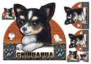 犬 ステッカー/チワワ6/犬/シール/ネーム入れ不可/愛犬/雑貨/グッズ/ペット/車/犬雑貨