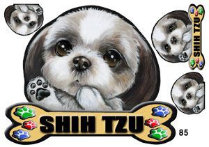 犬  ステッカー/シーズー85/犬/シール/ネーム入れ不可/愛犬/雑貨/グッズ/ペット/車/犬雑貨