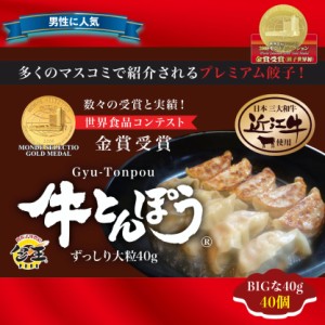 牛とんぽう40g【近江牛使用】（特大40個） 餃子 ぎょうざ ギョウザ お返し ギフト 冷凍 おつまみ お取り寄せ 中華 贈答 贈り物 点心 惣菜