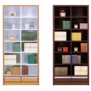 本棚 完成品 日本製 幅80cm オープンラック ブックシェルフ 木製 大容量 オープンシェルフ 家具　