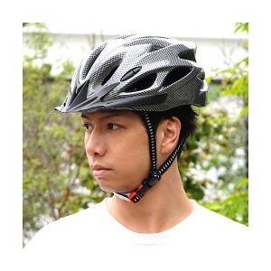 ヘルメット 自転車 大人用 子供用 兼用 流線型 ブラック 超軽量 サイズ調整可能 通学 通勤 中学生 高校生 ロードバイク サイクリング  (