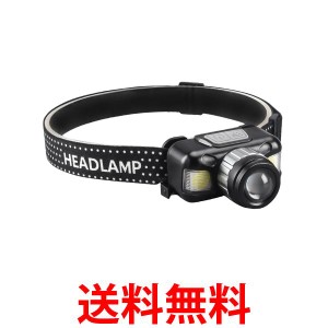 ヘッドライト 充電式 LED ヘッドランプ ヘルメット 防水 明るい 軽量 釣り センサー 防災 アウトドア ワークライト (管理S) 送料無料