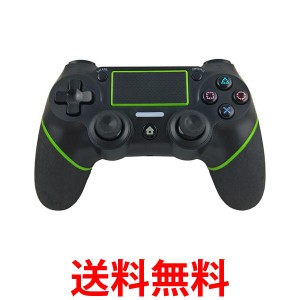 PS4 コントローラー グリーン 互換 ワイヤレス Bluetooth タッチパッド 加速度センサー 重力感応 イヤホンジャック付き (管理S) 送料無料