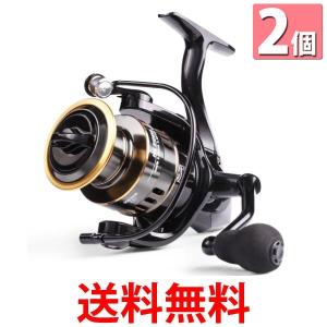 2個セット スピニングリール 軽量 4000番 耐久性 釣り リール 投げ釣り 淡水釣り 海釣り 海水 淡水 (管理S) 送料無料