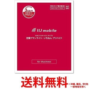 IIJ IM-B046 IIJmio プリペイドパック タイプD 定額プランライト いちねん