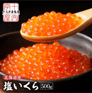 北海道産 無添加 塩いくら 一級品 500g イクラ 塩漬け 高級 化粧箱入り 大粒 秋鮭 魚卵 鮭卵 海鮮丼 いくら丼 国産