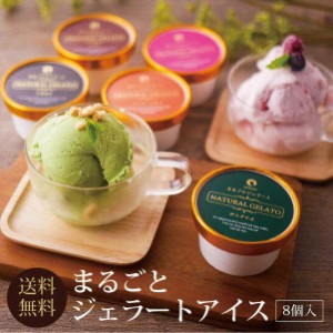 父の日 プレゼント ギフト まるごとプレミアムジェラートアイス Bセット 8個入り 送料無料 スイーツ アイスクリーム 贈り物 香典返し 父