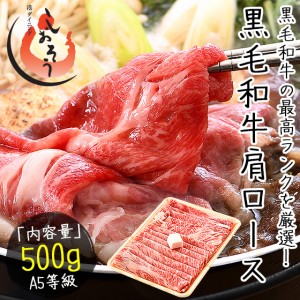 黒毛和牛 国産 A5等級 肩ロース 500g クラシタ 和牛 すき焼き しゃぶしゃぶ ギフト 母の日 ギフト プレゼント