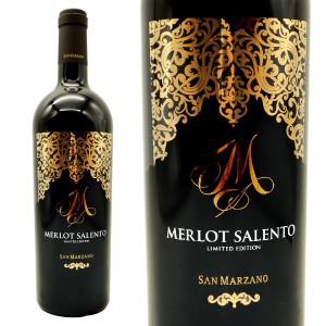 Ｍ メルロー サレント リミテッド エディション 2020 カンティーネ サン マルツァーノ 重厚ボトル イタリア 赤ワイン サレント