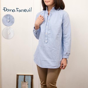 ダナファヌル DANA FANEUIL カットソー 長袖 レディース ファッション ナチュラル 服 コットン オックス ロング シャツ プルオーバー チ