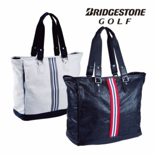 ブリヂストン ゴルフ トートバッグ メンズ BBG221 BK 黒 WH 白 L38×W17×H38cm ゴルフ BRIDGESTONE GOLF