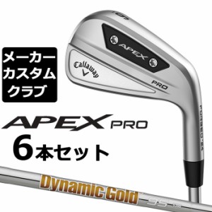 【メーカーカスタム】キャロウェイ APEX PRO 2023 右用 アイアン 6本セット(#5-P) Dynamic Gold 95 スチールシャフト 日本正規品 Callawa