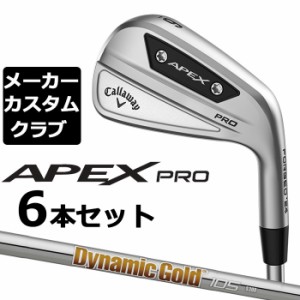 【メーカーカスタム】キャロウェイ APEX PRO 2023 右用 アイアン 6本セット(#5-P) Dynamic Gold 105 スチールシャフト 日本正規品 Callaw