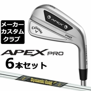 【メーカーカスタム】キャロウェイ APEX PRO 2023 右用 アイアン 6本セット(#5-P) Dynamic Gold MID 115 スチールシャフト 日本正規品 Ca