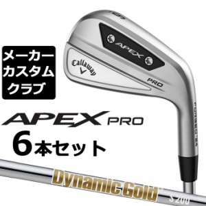 【メーカーカスタム】キャロウェイ APEX PRO 2023 右用 アイアン 6本セット(#5-P) Dynamic Gold HT スチールシャフト 日本正規品 Callawa