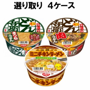 日清食品 どん兵衛 ミニ ＆ チキンラーメン ミニ 選り取り （12個×4ケース） きつね 肉うどん