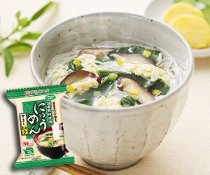 アマノフーズ　にゅうめん  無添加  すまし柚子　１２袋　（フリーズドライ）