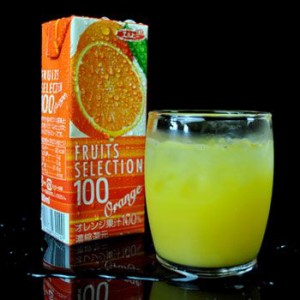 (紙パック ジュース) フルーツセレクション オレンジ１００％ジュース２００mlX１２本セット 