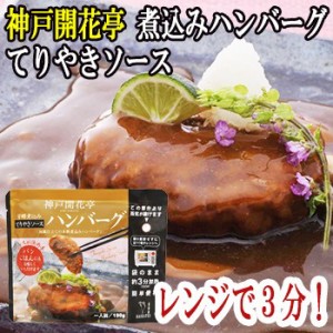 レトルト ハンバーグ 神戸開花亭 芳醇煮込みハンバーグ テリヤキソース 190ｇ　常温保存 おか