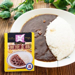 レトルトカレー 東京Ｘ豚ポークカレー 中辛（１人前 200ｇ）×２箱