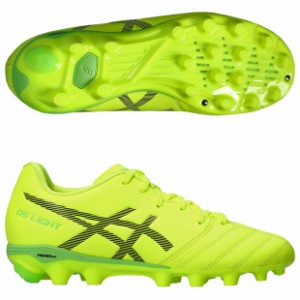 ジュニア DSライト JR GS　セーフティイエロー×ブラック　【asics|アシックス】サッカージュニアスパイク1104a046-750