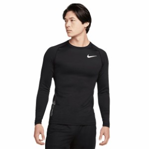 NP ウォーム長袖クルーシャツ　ブラック　【NIKE|ナイキ】サッカーフットサルウェアーdq5449-010