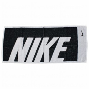 ジャガードタオル ミディアム　ブラック×ホワイト　【NIKE|ナイキ】サッカーフットサルアクセサリーtw2521-036