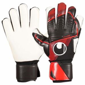 パワーライン スーパーソフト 　ブラック×レッド　【Uhlsport|ウールシュポルト】サッカーフットサルゴールキーパーグローブ1011309-01