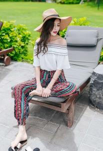 韓国 オルチャン トップス ふんわり オフショルダー ブラウス 5分袖 レース 美デコルテ 大人っぽい 可愛い