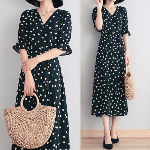 上品 水玉 ワンピースの通販 Au Pay マーケット