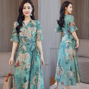 ボタニカル柄 ワンピース マキシの通販 Au Pay マーケット