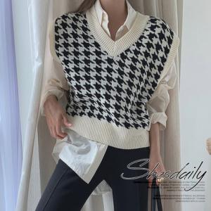 ニット ベスト 千鳥格子の通販 Au Pay マーケット