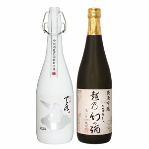 日本酒 飲み比べセット 純米吟醸 amamizu ×純米吟醸 越乃幻の酒 720ml×2本 父の日 退職祝い 新潟地酒 ギフト 塩川酒造 中川酒造 誕生日