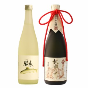 【父の日】日本酒 父の日 退職祝い ギフト 飲み比べセット 新潟地酒 720ml×2本 純米大吟醸 岩魚 今代司酒造×純米大吟醸 桃園の誓い お