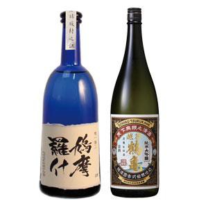 【敬老の日】日本酒 飲み比べ 純米大吟醸 鳩摩羅什 × 純米大吟醸 越後鶴亀 720ml 2本セット  退職祝い ギフト プレゼント 男性 女性 上