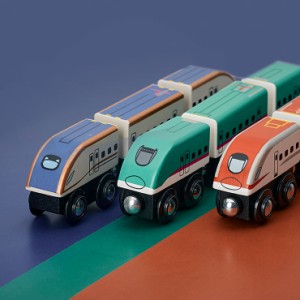 木製トレイン 新幹線3点セット moku TRAIN(モクトレイン) おもちゃ 玩具 キッズ 子供 子ども こども 男の子 新幹線 電車 車両 鉄道 汽車 