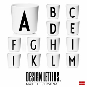 正規品/DESIGN LETTERS(デザインレターズ) MELAMINE CUPS [A-M] メラミンカップ A B C D E F G H I J K L M 子ども 男の子 女の子 イニシ