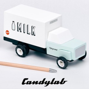 ニューヨーク・ブルックリン発 Candylab(キャンディラボ) Milk Truck トイカー 子供 木製 アメ車 自動車 アメリカ おうち遊び 室内遊び 