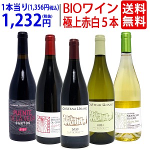 ワイン ワインセット 赤ワイン 白ワイン ＢＩＯワイン極上赤白５本セット赤3本+白2本 送料無料 ^W02I87SE^