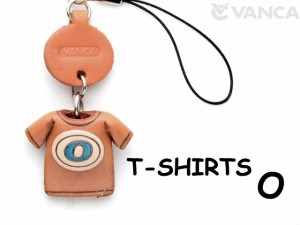 Tシャツ O （青） 携帯ストラップレザー 本革 VANCA/バンカクラフト革物語 40645